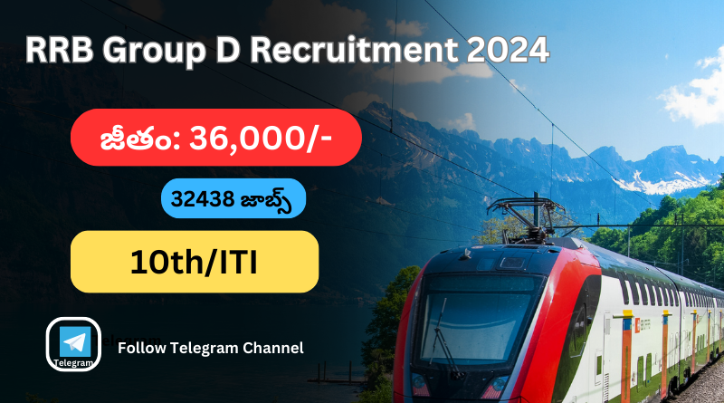 RRB Group D Recruitment 2024 | Latest Govt Jobs In telugu | TeluguJobNews Com